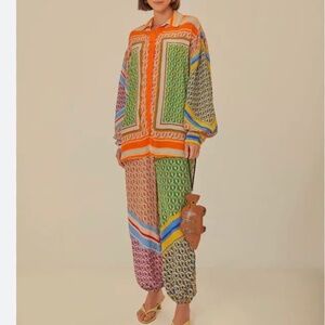 Mixed Cashew Scarf Pants Color: CASHEW SCARF MIX